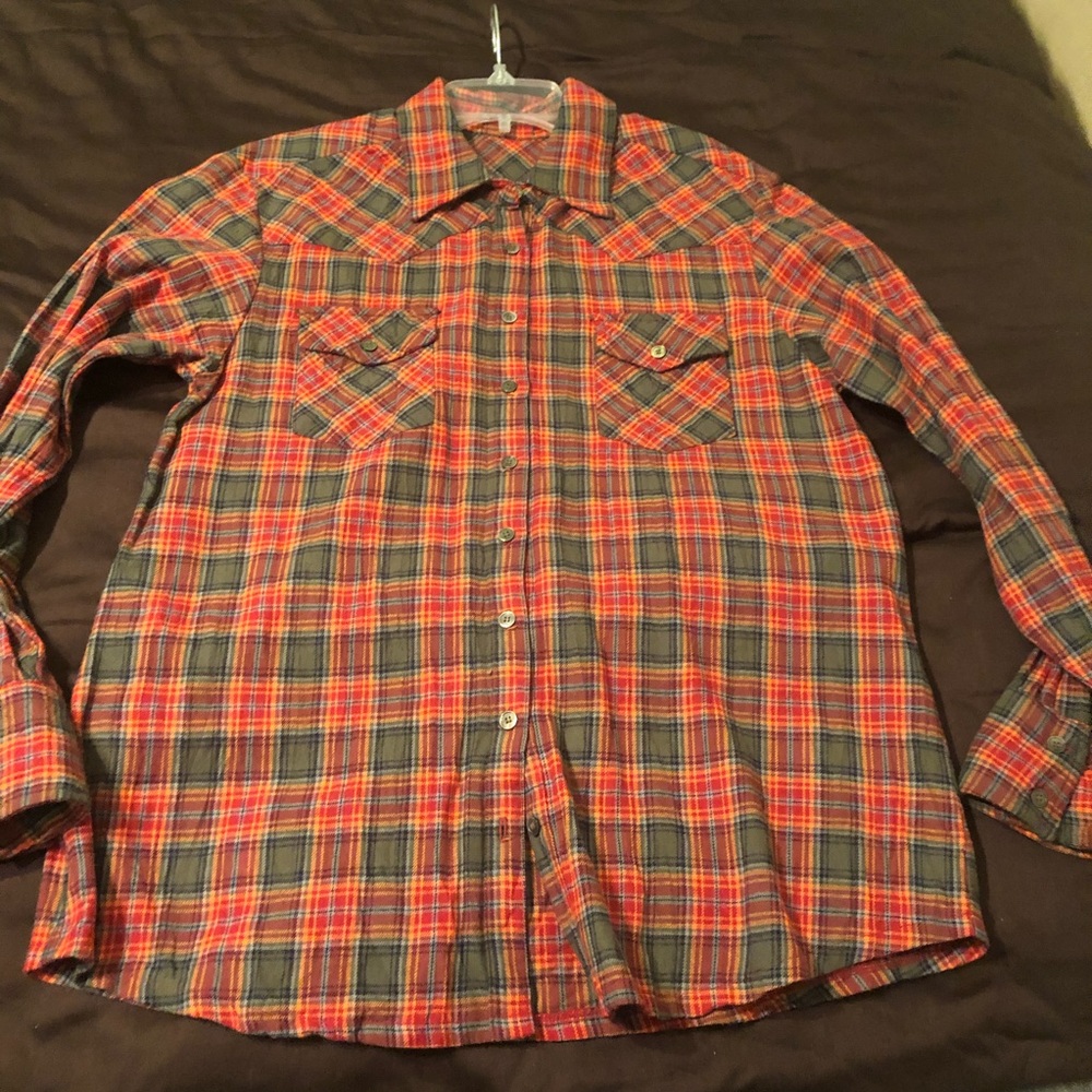 Boutique cotton flannel shirt